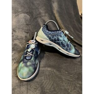 XTRATUF Shoes Womens Size 8 Blue Green Boat‎ Slip Resistant Bungee XWS-2KRP